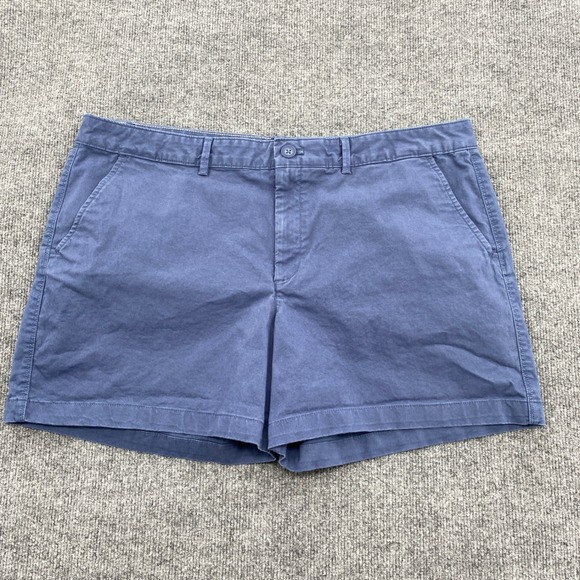 Eddie Bauer Pants - Eddie‎ Bauer Legendwash Stretch Shorts Women 18 Blue Curvy Outdoor Chino Coastal